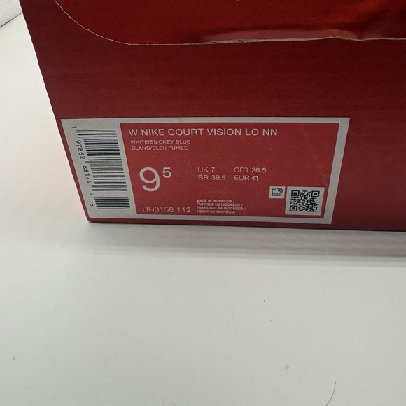 Nike Court Vision Lo NN Low Top White Smokey Blue DH3158-112 Womens Size 9.5 - Picture 7 of 8